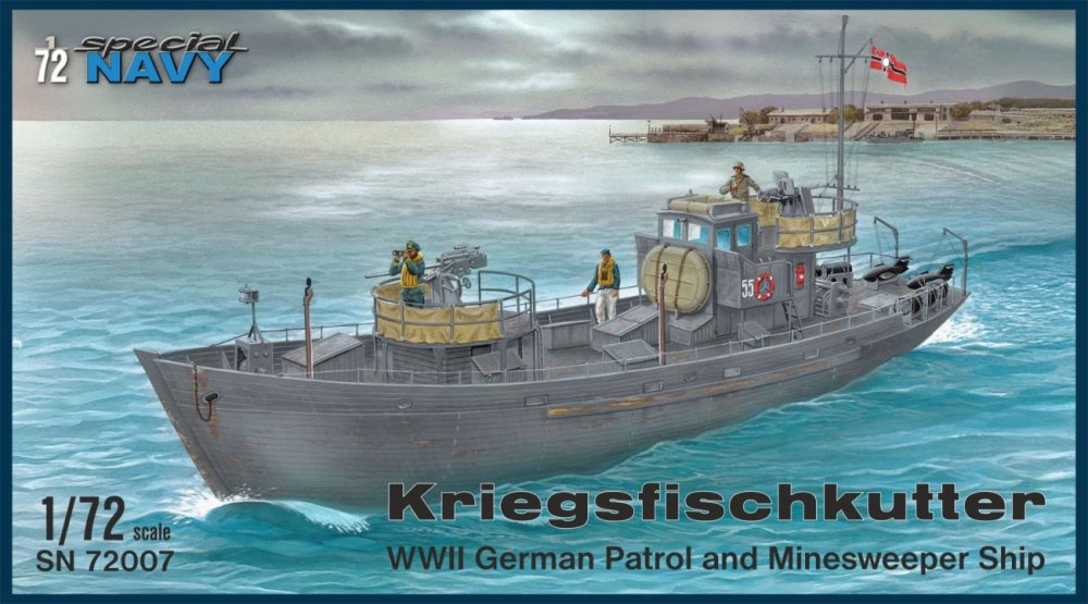 Plastikový model pomocné lodi Kriegsfischkutter