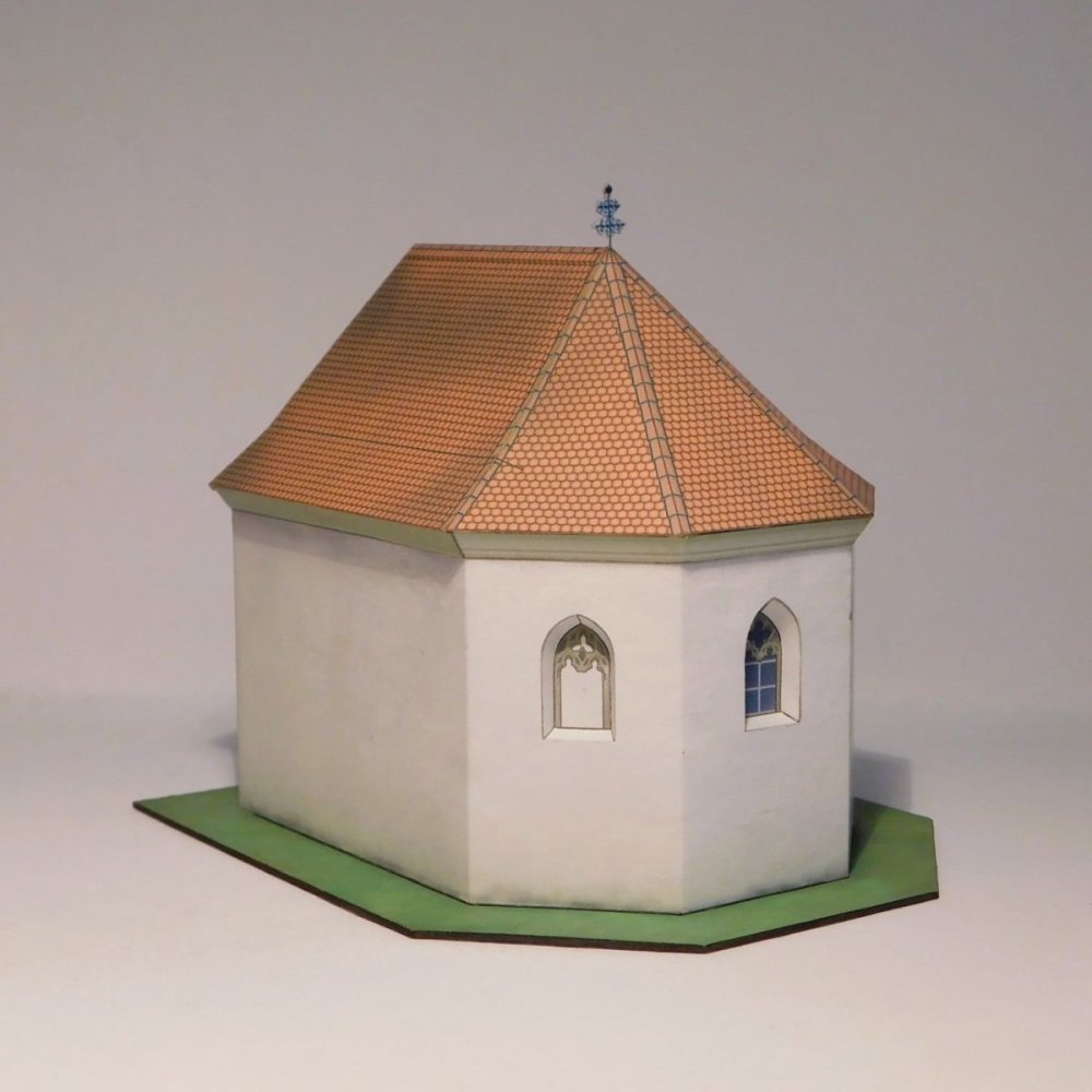 Papírový model gotické kaple sv. Anny - Senica