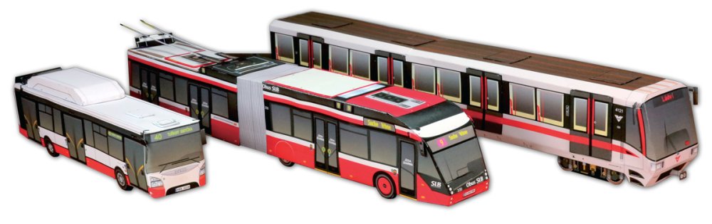 Papírový model městské dopravy