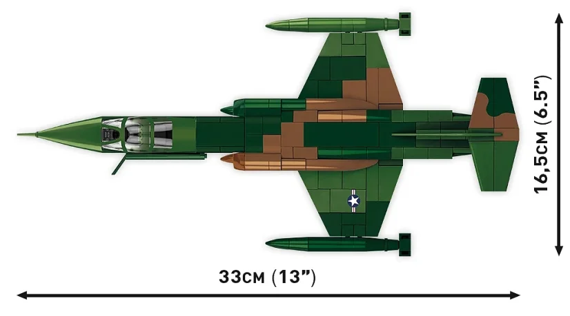 Lockheed F-104 Starfighter - Plastová stavebnice COBI
