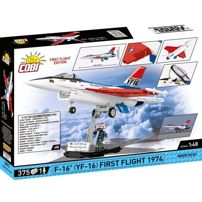 F-16 (YF-16) First Flight 1974 - Plastová stavebnice COBI