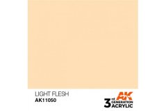 Akrylová farba AK Interactive AK11050 Light Flesh (svetlo telová, 17 ml)