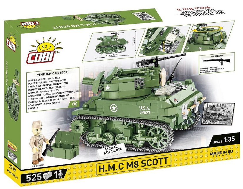 H.M.C M8 Scott WW II - Plastová stavebnice COBI