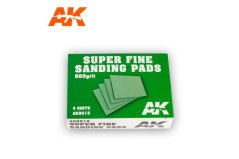 AK Interactive - Super Fine Sanding Pads 4x800 grit - AK9019