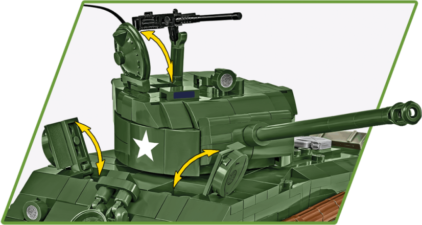 Sherman M4A2E8(76)W - Plastová stavebnice COBI