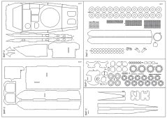 BWP-2 (BPM-2) - Laserové doplnky - kostra, diely kolies, detaily