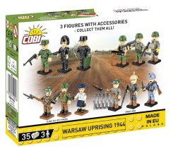 3 figures: Warsaw Uprising 1944 - COBI plastic kit