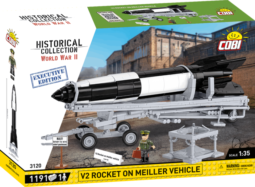 Raketa V2 na podvozku Meiller EXECUTIVE EDITION - Plastová stavebnica COBI