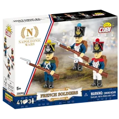 3 figurky: Francouzští vojáci - Plastová stavebnice COBI