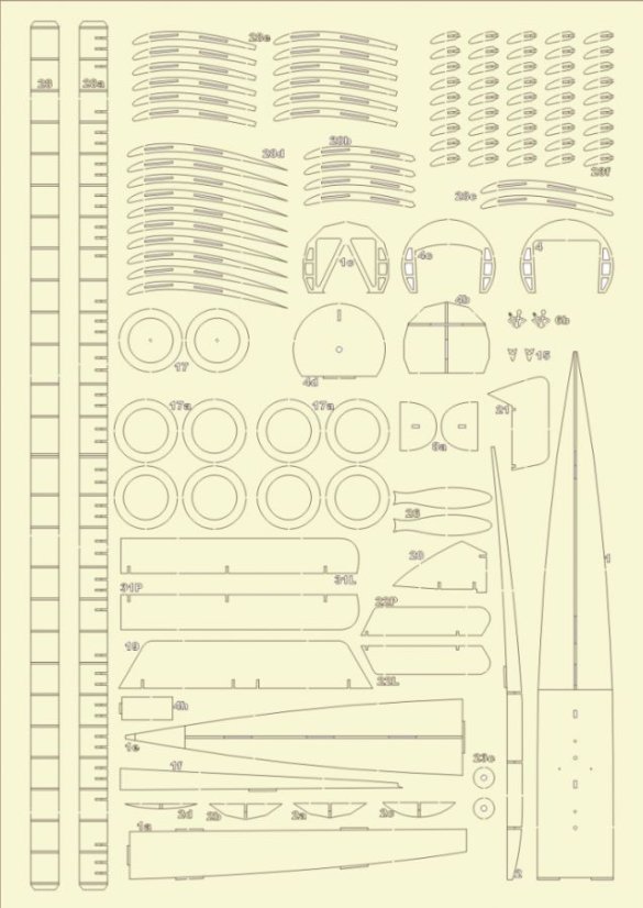 Morane-Saulnier MS 35 EP.2 - laserové díly