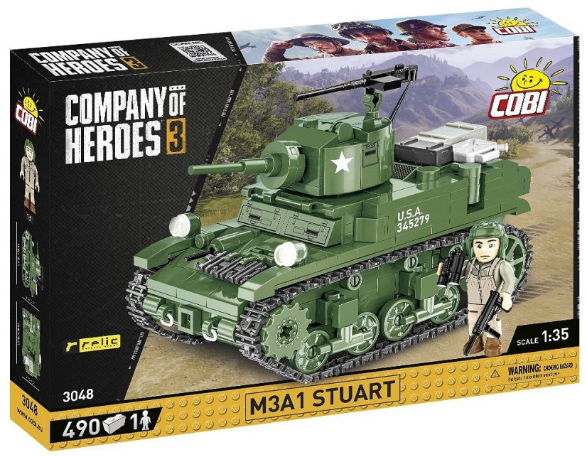 M3A1 Stuart - Plastová stavebnice COBI