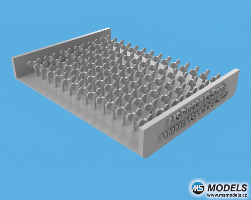 Křídlové matice 3,5mm - Resinové díly