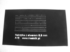 Nut with hole 0,8 mm (250 pcs)
