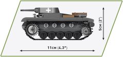 Tank Panzer II Ausf. A WWII - Plastová stavebnice COBI
