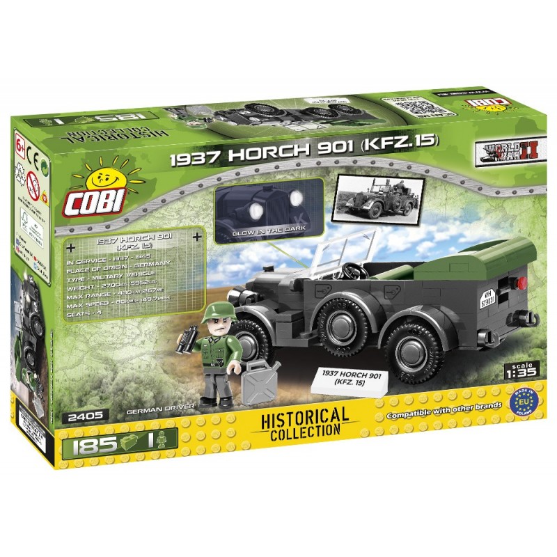 1937 Horch 901 Kfz. 15 - Plastová stavebnica COBI