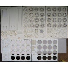 Pásový traktor - Fyodor Blinov - Laserové doplnky - kostra, diely kolies