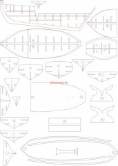 Galway Hooker - Laserové doplnky - kostra