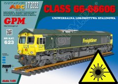 Dieslová lokomotíva CLASS 66-66606 FREIGHTLINER - Laserové doplňky - kostra