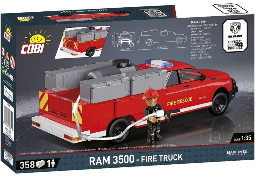 RAM 3500 Hasiči - Plastová stavebnice COBI