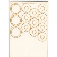 Bagr EO-3322A - Laserové doplňky - kostra, díly kol, dezény