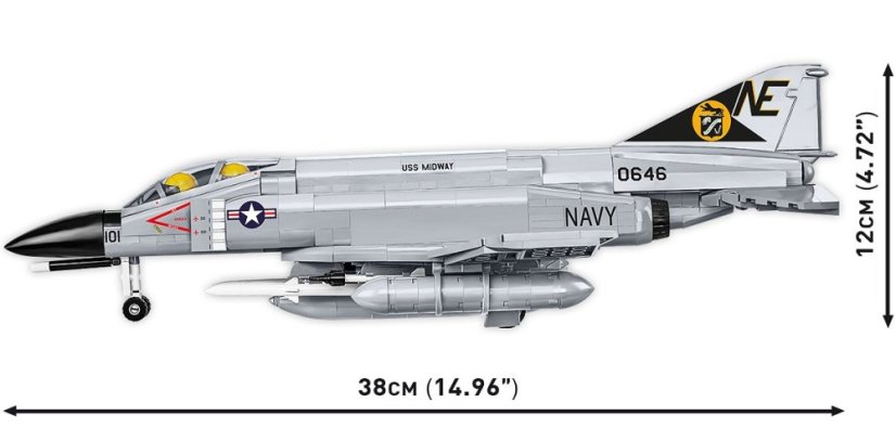 F-4 Phantom II - USS Midway - Plastová stavebnice COBI