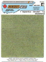 I cardboard - shingle 1a - light green