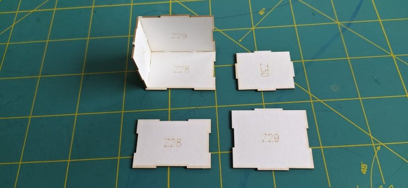 Parní lokomotiva řady 310.0 ČSD - Laserové doplňky - kostra, detaily