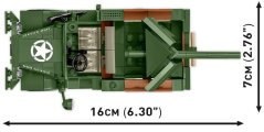 Terénne vozidlo 37mm GMC M6 FARGO WWII - Plastová stavebnica COBI