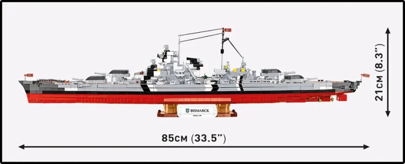 Bitevní loď Bismarck WWII - Plastiková stavebnice COBI