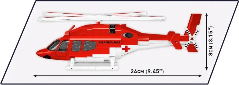 Bell 429 - Letecká záchranka - Plastová stavebnice COBI