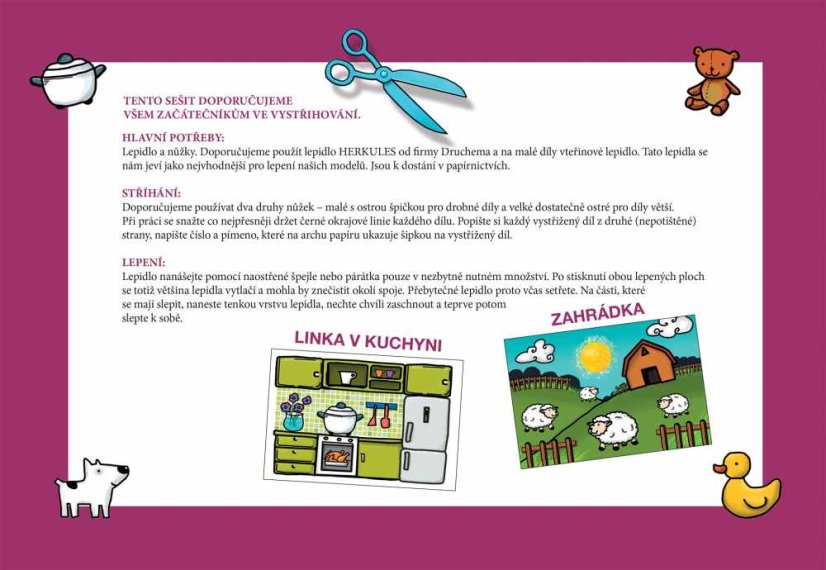 Začínáme vystřihovat - Můj domeček