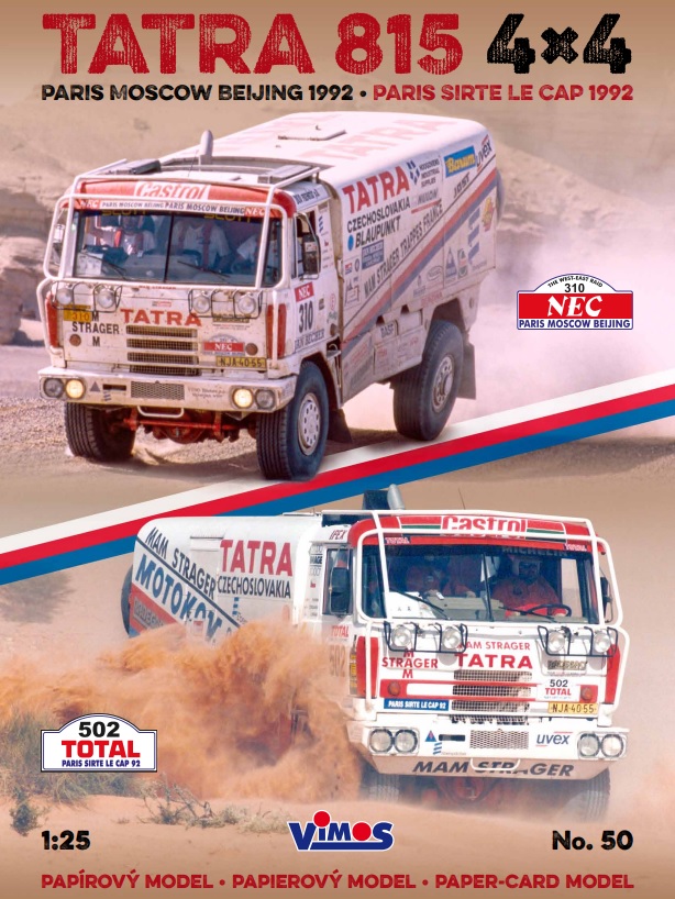 Tatra 815 4x4 - Paris-Le Cap č. 502 / Paris-Peking č. 310 - 1992 - 1:25