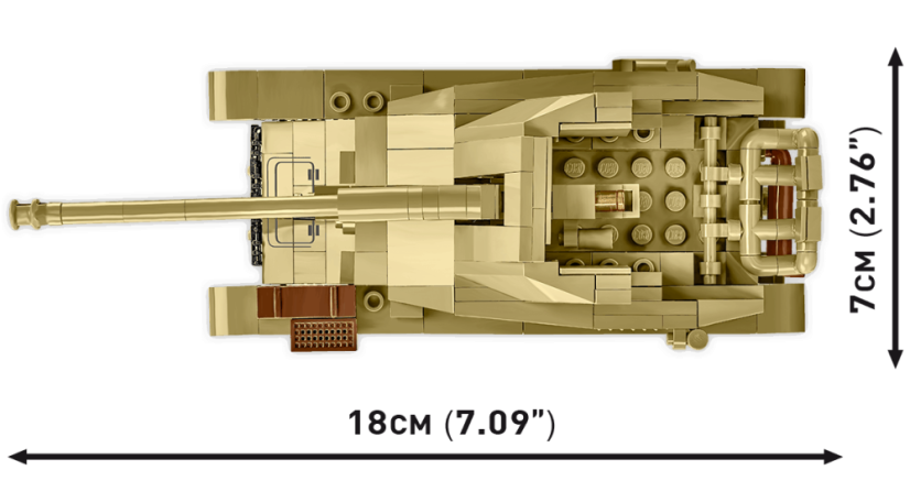 Sd.Kfz. 139 MARDER III WW II - Plastová stavebnice COBI