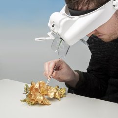 Zvětšovací pracovní brýle s vyměnitelnými čočkami s LED (USB)