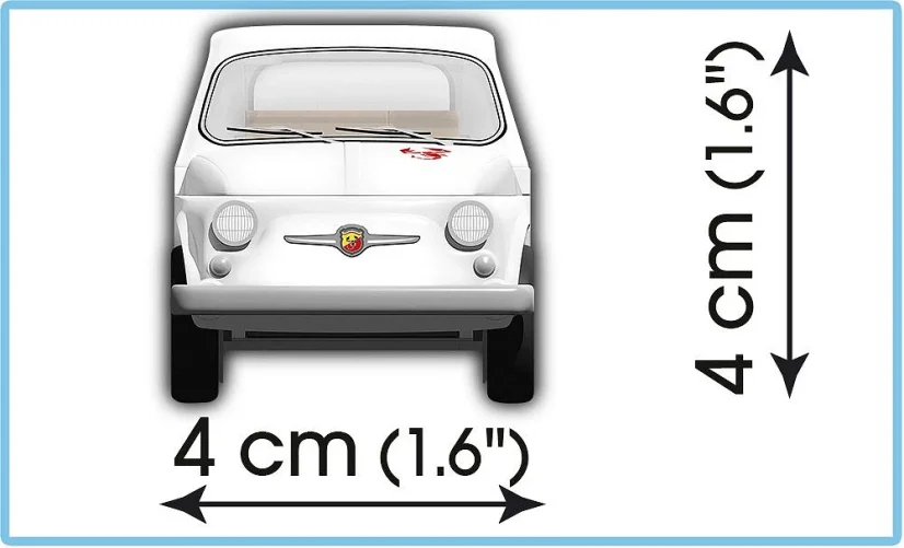 Fiat 500 Abarth 595 - Plastová stavebnice COBI