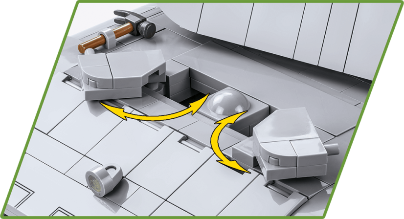 Panzerkampfwagen E-100 WWII - Plastová stavebnice COBI