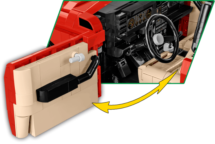 Lancia Delta HF Integrale, 1:12 - Plastová stavebnica COBI