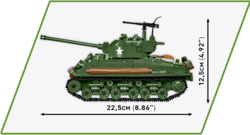 Sherman M4A2E8(76)W - Plastová stavebnica COBI