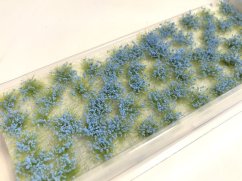 Květinové trsy - světle modré