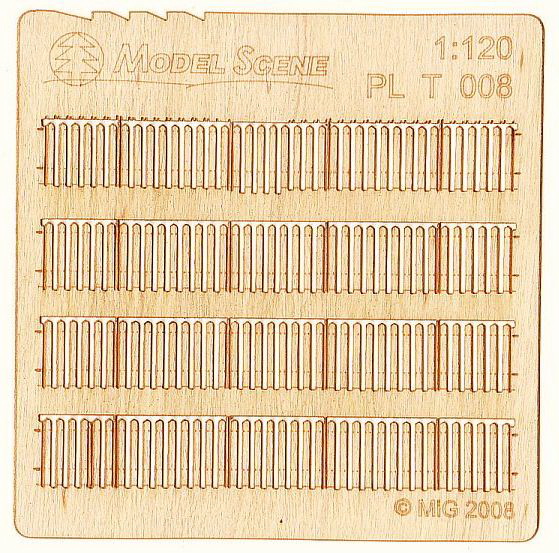 Prkenný plot - širší prkna TT