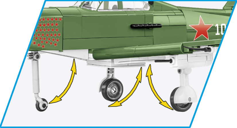 Bell P-39Q Airacobra WWII - Plastová stavebnice COBI