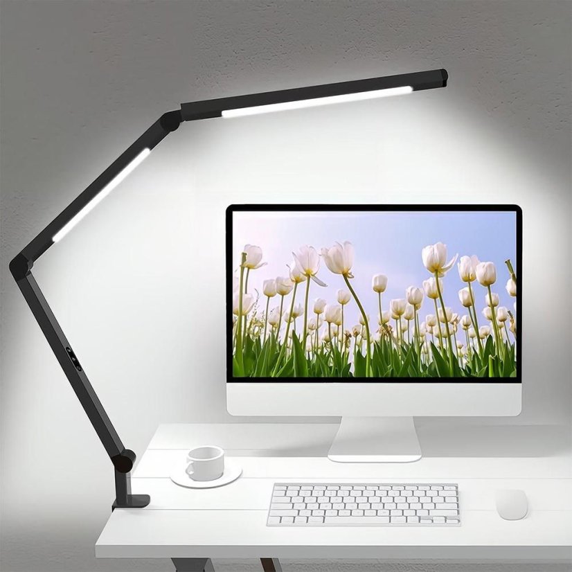 LED stolní pracovní lampa, stmívatelná, 12 W, 3000 - 6500 K