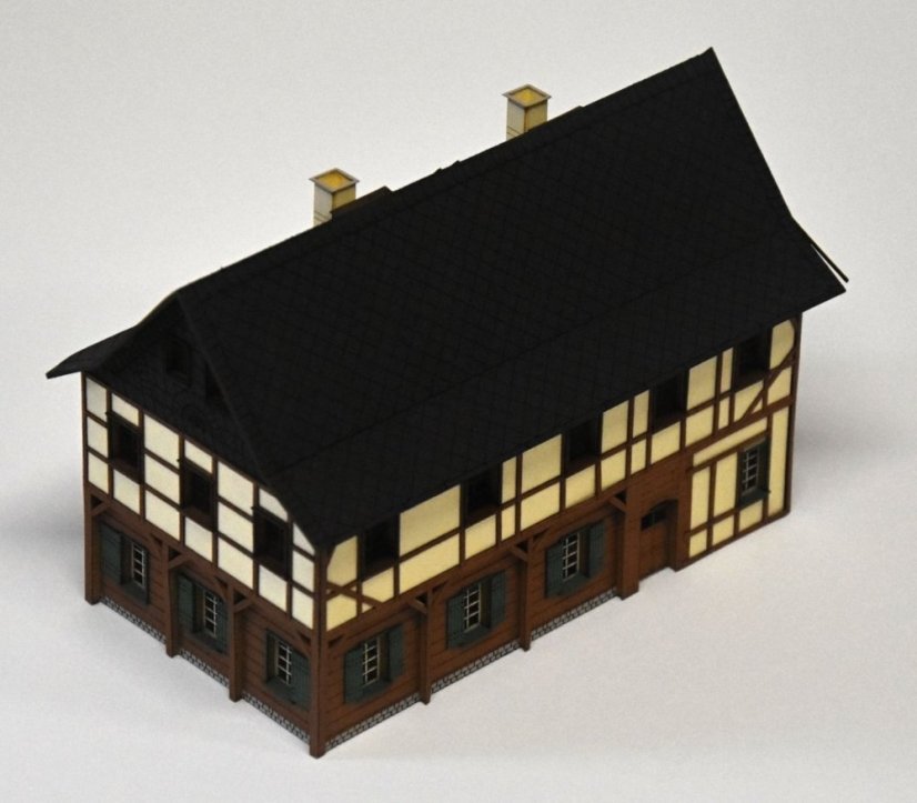 Hrázděný dům - Sebnitz - Měřítko: 1:87