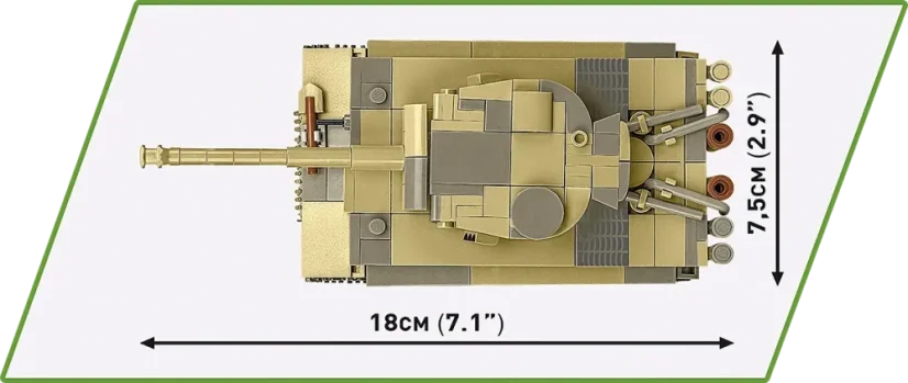 Panzer VI Tiger I no.131 WWII - Plastová stavebnica COBI