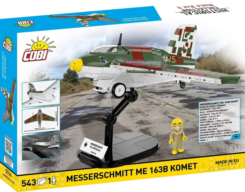 Messerschmitt Me 163B Komet WWII - Plastová stavebnice COBI