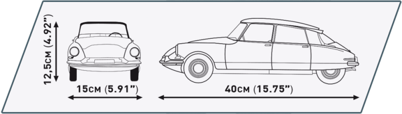 Citroën DS 19 1956 Executive Edition, 1:12 - Plastová stavebnice COBI