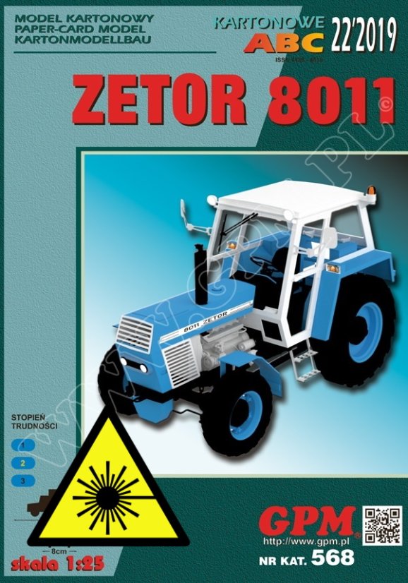Zetor  8011 - Laserové doplňky - kostra, díly kol, detaily