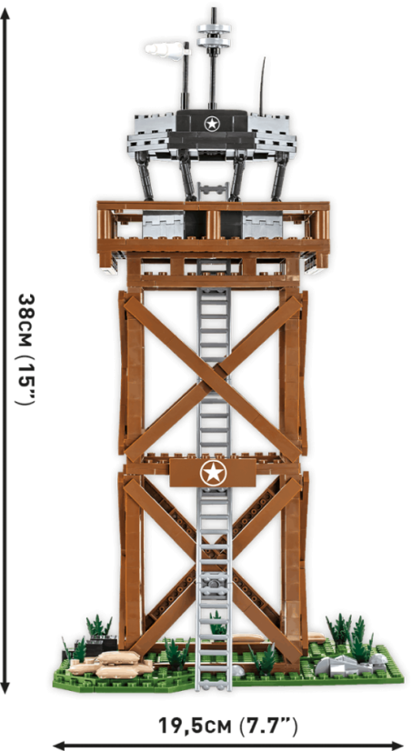 Americká letecká dohľadová veža - Plastová stavebnica COBI