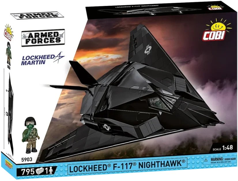 Lockheed F-117 Nighthawk - Plastová stavebnice COBI