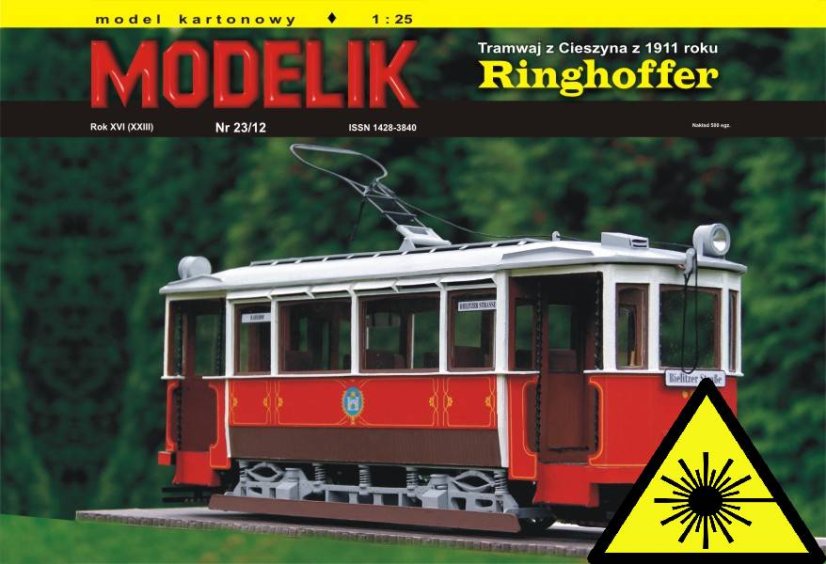 Tramvaj Ringhoffer - Laserové doplňky - kostra, díly kol